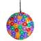 LED Lighted Hanging Starlight Sphere Outdoor Christmas Decoration- 7.5" - Multicolor Lights